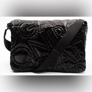 GATTINONI Quilted Messenger Bag Adjustable Strap Magnetic Flap NWT